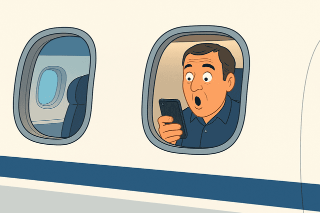 Person relaxing on holiday with phone